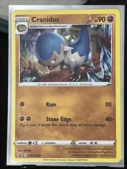 Pokemon TCG Cranidos SWSH Black Star Promos SWSH274 Holo Promo - Image 1