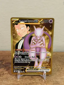 Pokemon Team Rockets Mewtwo EX Special Illustration Destined Rivals 240/182 - Image 1
