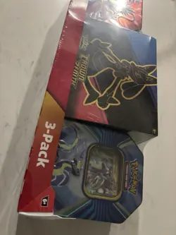Costco Pokemon 3 Pack Bundle CROWN ZENITH ETB + 2 Tins NEW/SEALED - Image 4