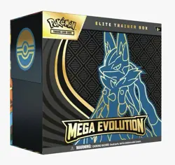 MEGA EVOLUTION LUCARIO Elite Trainer Box ETB Pokemon New Sealed Scarlet Violet - Image 1