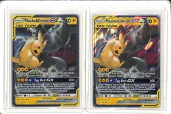 (2) Lot 2019 Pokemon Sun & Moon Team Up Pikachu & Zekrom GX #33/181 - Image 1