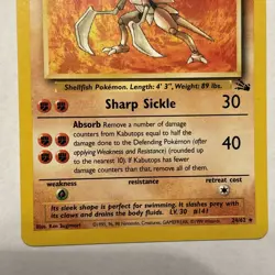 Pokemon TCG Kabutops 24/62 Fossil NM & MP - Image 4