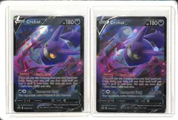 (2) Lot 2021 Pokemon SWSH Crobat V Black Star Promo BSP #SWSH110 - Image 1