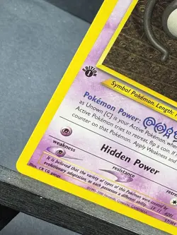 Unown [C] 57/105 1st Edition Rare Neo Destiny POKEMON 2000 Light Play LP - Image 4
