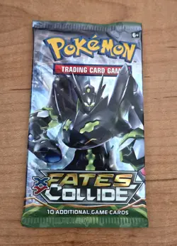 Pokemon Fates Collide Loose Booster Pack Sealed Zygarde Art - Image 1