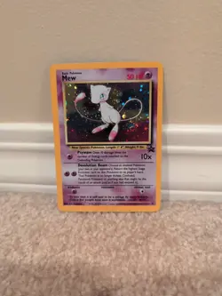 Pokemon TCG Mew 9 Black Star Promo Holo NM WoTC Swirl - Image 1