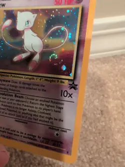 Pokemon TCG Mew 9 Black Star Promo Holo NM WoTC Swirl - Image 3