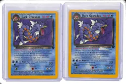 (2) Lot 2000 Pokemon Team Rocket Dark Gyarados #25 - Image 1