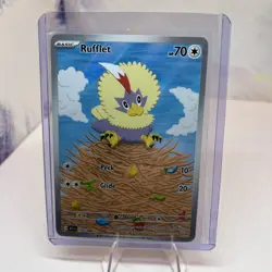 Rufflet Illustration Rare 154/086 Black Bolt Pokemon English TCG 2025 - Image 3