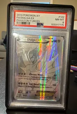 Pokemon Phantom Forces Dialga EX #122 PSA 8 - Image 1
