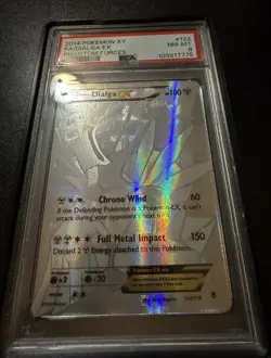Pokemon Phantom Forces Dialga EX #122 PSA 8 - Image 2