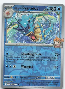 Misty's Gyarados 049/182 Rare Reverse Holo SV10: Destined Rivals NM Pokemon - Image 1