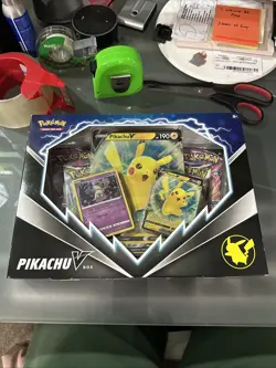 Pokemon TCG: Pikachu V Box - Factory Sealed - 4 Booster Packs 820650851179 - Image 1