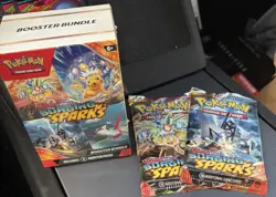 Pokemon SV Surging Sparks Booster Bundle SEALED + 2 Bonus Packs (8 Total) - Image 1
