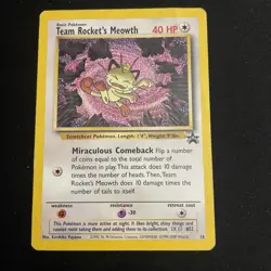 Pokemon - Black Star Promo - Team Rocket's Meowth - #18 - Image 1