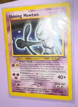 Pokemon TCG - Shining Mewtwo 109/105 Unlimited vintage Holo (Neo Genesis) LP - Image 2