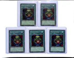 (5) Lot 2005 Yu-Gi-Oh! Dragon's Roar Pot of Greed 1st Edition #SD1-EN015 - Image 1
