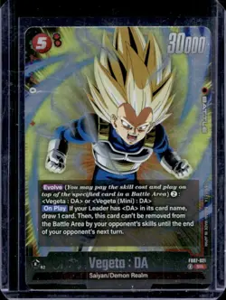 2025 Dragon Ball Super Fusion World Vegeta: DA SR #FB07-021 - Image 1