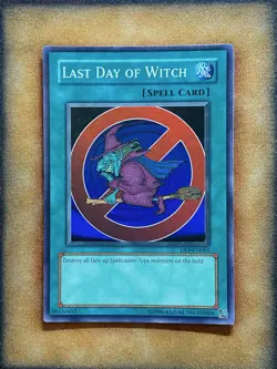 Yugioh Last Day of Witch DL9-EN001 Super Rare Duelist League Promo LP - Image 1