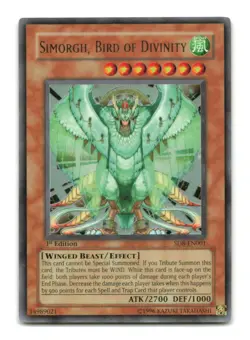 Simorgh, Bird of Divinity - SD8-EN001 1st Edition Ultra Rare - YuGiOh-LP - Image 1