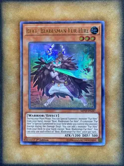 Yugioh Beat, Bladesman Fur Hire MP19-EN247 Ultra Rare 1st Ed NM - Image 1
