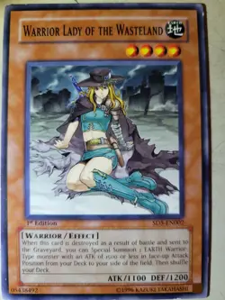 Yugioh Warrior Lady of the Wasteland SD5-EN002 Common 1st Edition - Image 3