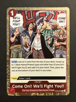 Come On!! We'll Fight You!! OP09-020 Foil PRB-02 The Best Vol 2 One Piece NM TCG - Image 1
