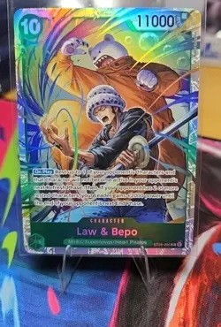 One Piece TCG Law & Bepo ST24-004 Super Rare Green Starter Deck. NM. - Image 1