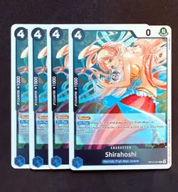 One Piece Shirahoshi OP14-047 Foil Playset (x4) - The Azure Sea's Seven - Image 1