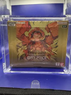 One Piece Premium Booster The Best PRB-01 Booster Box Factory Sealed w/Acrylic - Image 1