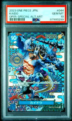 2023 ONE PIECE KAIDO SP OP05 AWAKENING OF THE NEW ERA ALT ART #044 JPN PSA 10 - Image 1