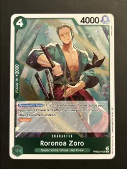 One Piece TCG The Best Vol. 2 PRB-02 - Roronoa Zoro R PRB02-006 - English NM - Image 1