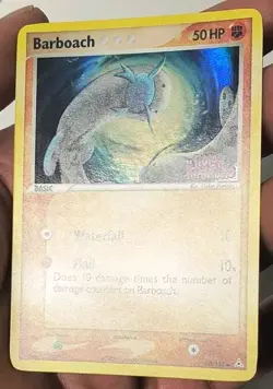Vintage Rare Barboach 60/110 Reverse Holo Common EX Holon Phantoms Pokemon Card - Image 5