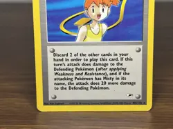 Misty #102/132 - Gym Heroes - Rare Non Holo Trainer Pokemon Card - Image 4