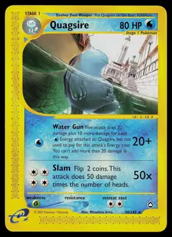 Pokemon Card - Quagsire Aquapolis 30/147 Common Non Holo - Image 1