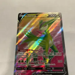 Virizion V 164/189 Astral Radiance Full Art Ultra Rare Holo Pokemon Card NM - Image 1
