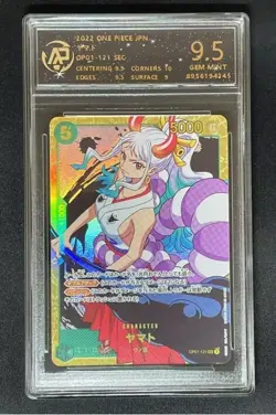 2022 ONE PIECE cards JAP Yamato OP01-121 SEC RPA 9.5（SAME AS PSA 9) - Image 1