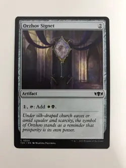 Orzhov Signet MTG Magic the Gathering Card NM Near Mint TDC - Image 1