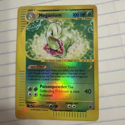 Meganium 18/165 Expedition English Pokemon Card Holo Rare, 2002. NM- - Image 2