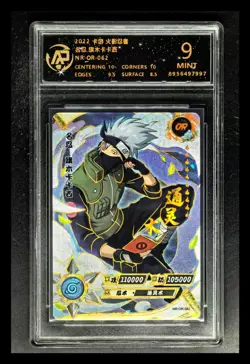 2022 KAYOU CCG cards NARUTO Hatake Kakashi NR-OR-062 RPA 9 (SAME AS PSA 9) - Image 1