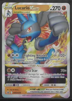 Lucario VSTAR SWSH214 - SWSH Black Star Promo - Pokemon Card - Near Mint - Image 1