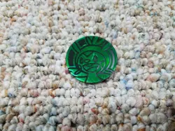 Pokemon Trading Card Game Green Chespin Coin Near Mint - Image 1