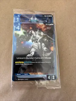 Unicorn Gundam (Unicorn Mode) - Newtype Rising Release Promo Sealed 2 card - Image 1
