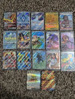 Pokemon TCG 17 Card Rare Lot - Illustrations, Full Arts, Trainers, Charizard, EX - Image 1