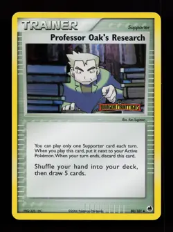 Professor Oak's Research 80/101 Reverse Holo Dragon Frontiers Pokemon Card - Image 1