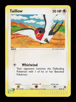 Taillow 76/97 Common Reverse Holo Dragon Pokemon Card - Image 1
