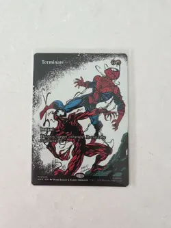 Terminate 0040 Borderless Spider Man MTG Magic The Gathering Card NM - Image 1