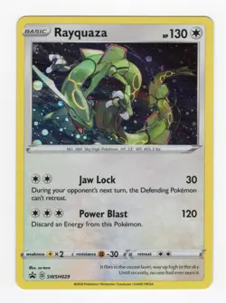 Rayquaza SWSH029 Sword & Shield Ultra Rare Holo Promo Pokemon Card - Image 1