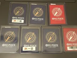 One Piece TCG 7 Card Lot Monkey.D.Luffy Jinbe Near Mint English - Image 2