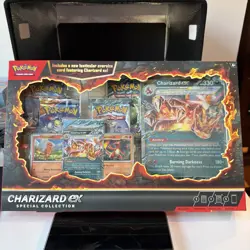Pokemon Charizard ex Special Collection Box Sealed Promo Cards Booster Packs NEW - Image 1